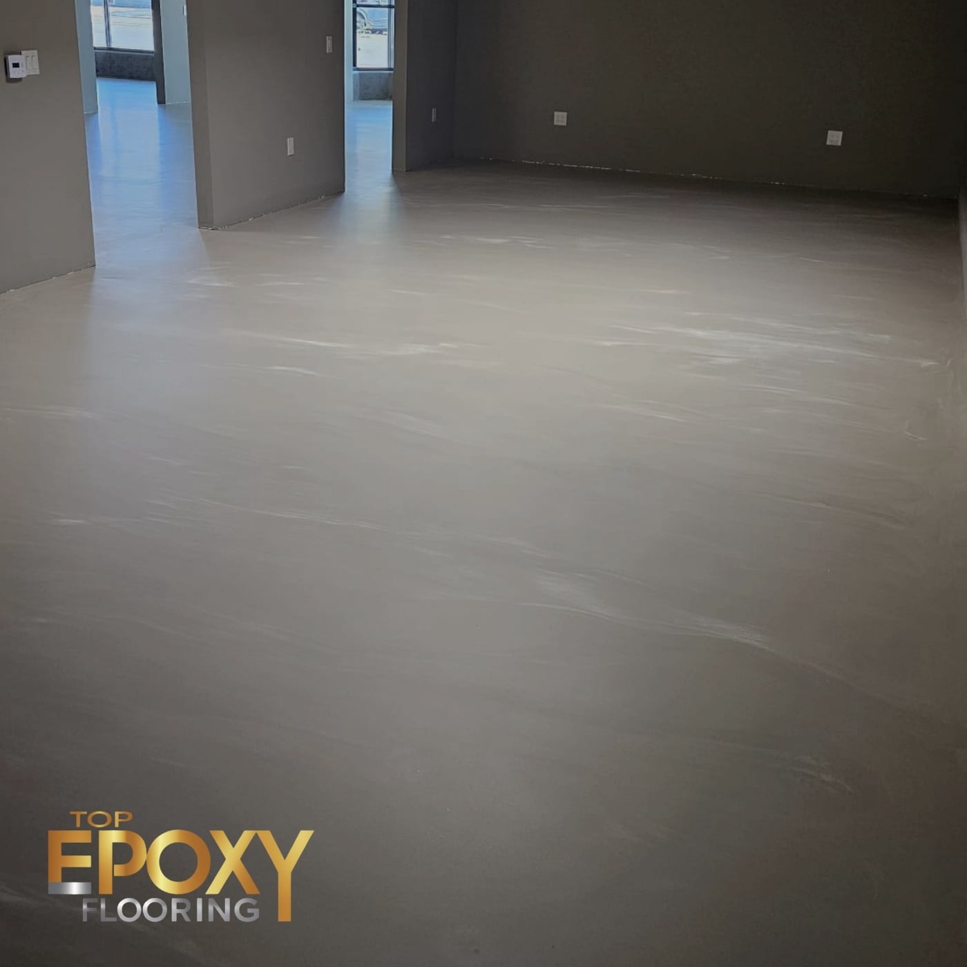 tan and sand colors marble epoxy floor